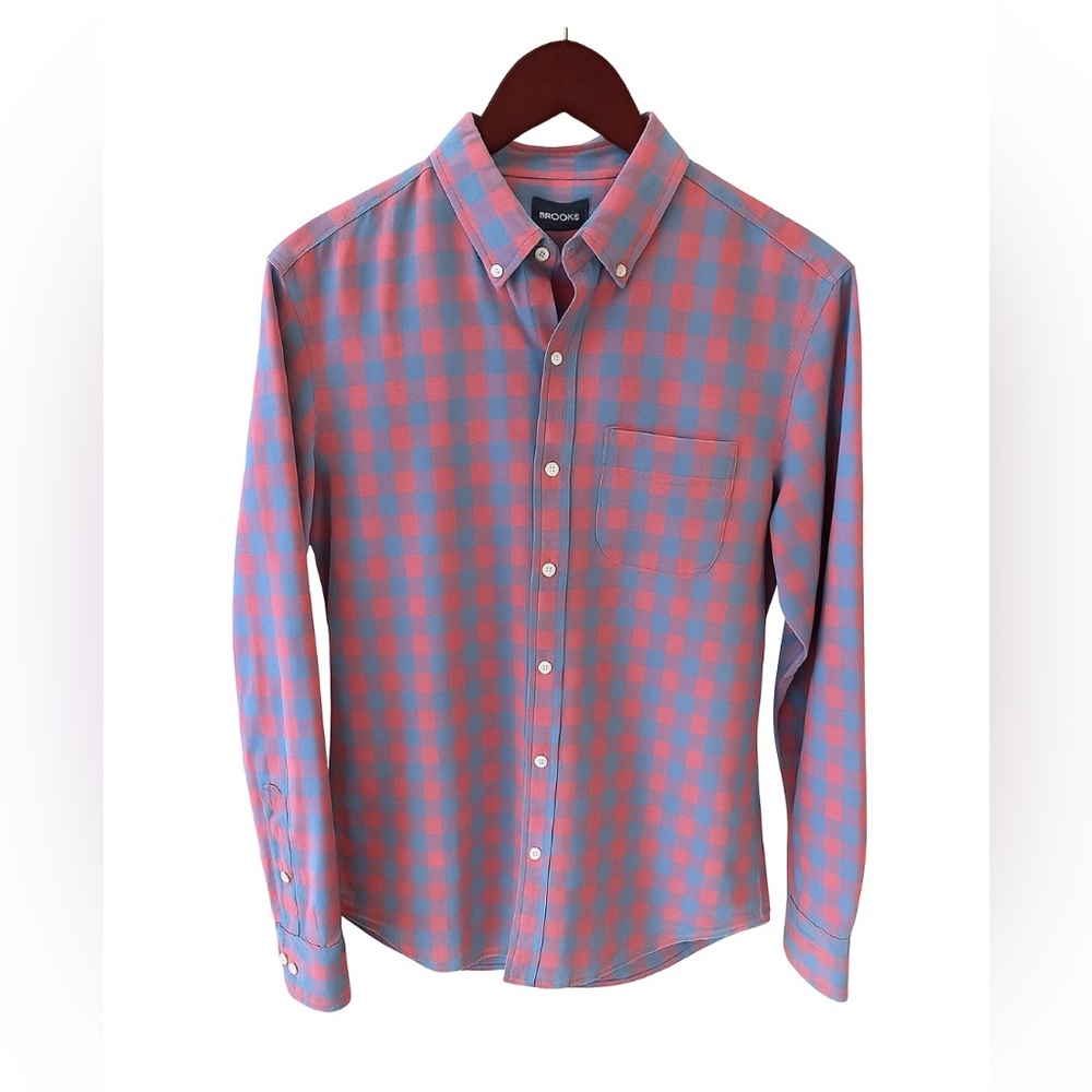 Bonobos‎ Pink and Blue Plaid Shirt